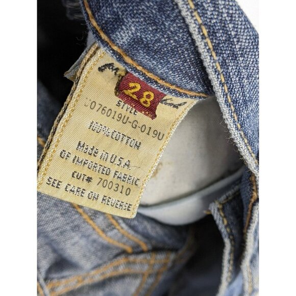 7 For All Mankind Blue Flare Jeans - Picture 4 of 10